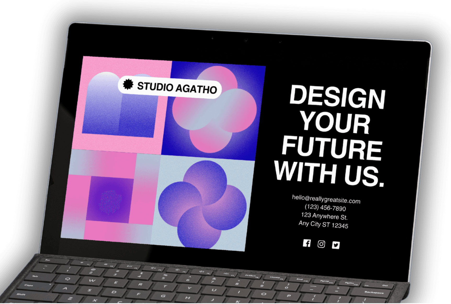 Brand Design on Laptop