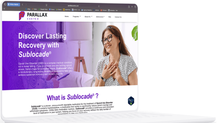 Website Development on Laptop